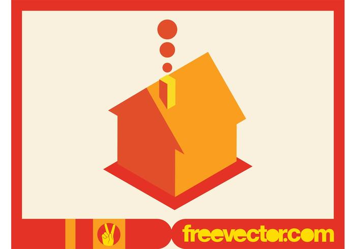 Vector House Icon in 3D Vector House Icon in 3D