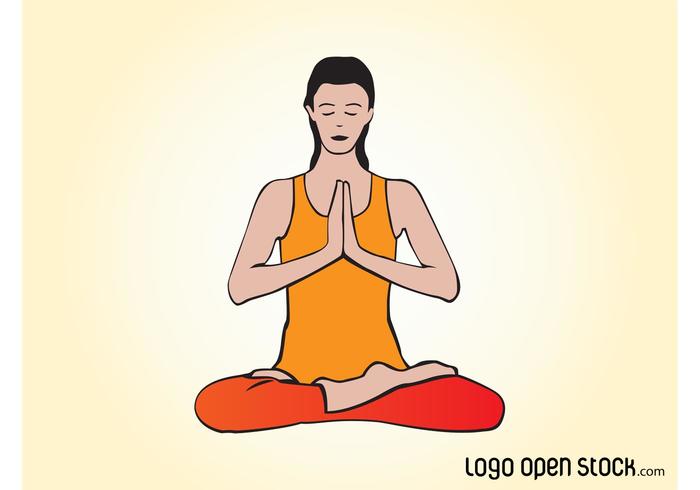 Vector Yoga Woman