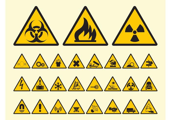 Warning Symbols Vector Warning Symbols Vector