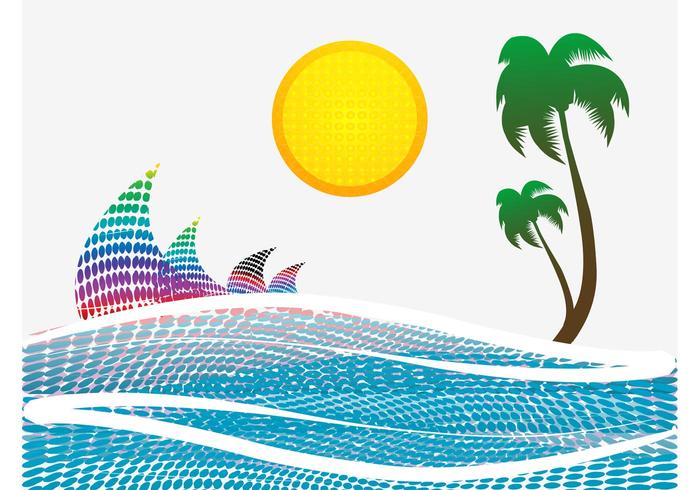 Tropical Ocean Vector Tropical Ocean Vector