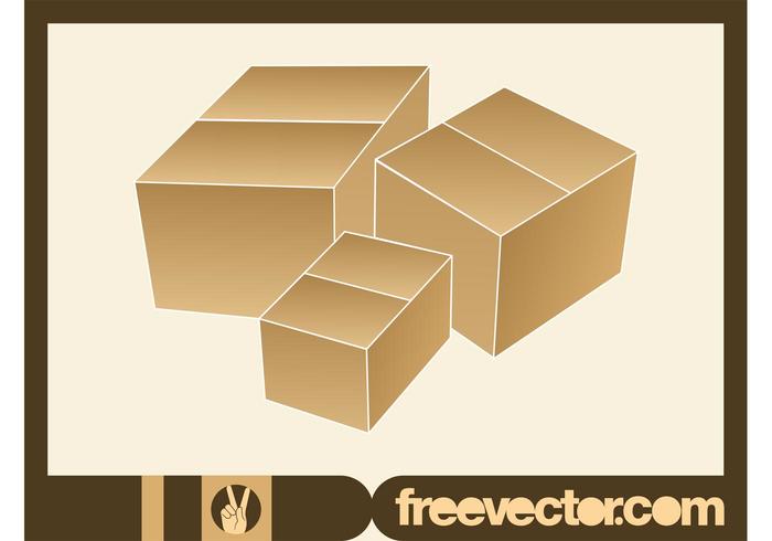 Vector Cardboard Boxes Vector Cardboard Boxes