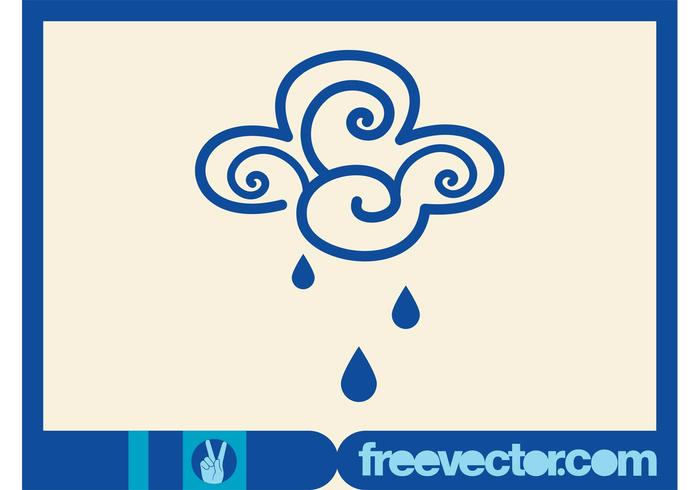 Rain Symbol Vector Rain Symbol Vector