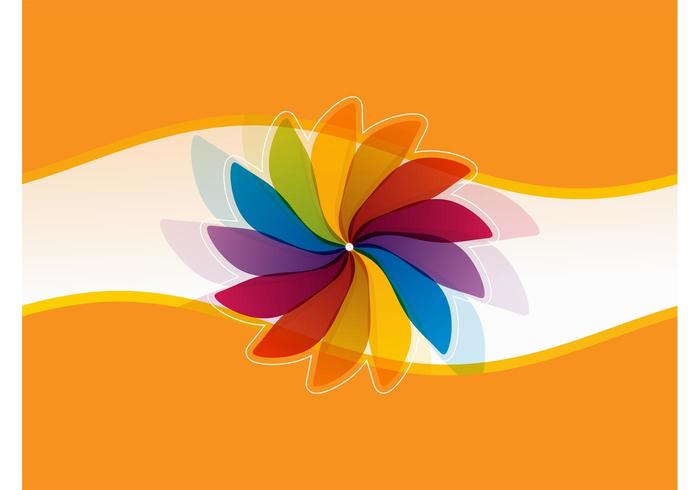 Vector Background With Flower Vector Background With Flower
