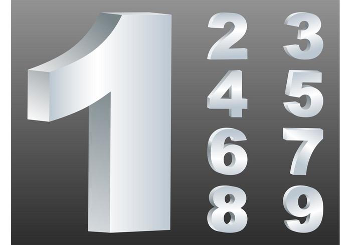 Silver Numbers Vectors Silver Numbers Vectors