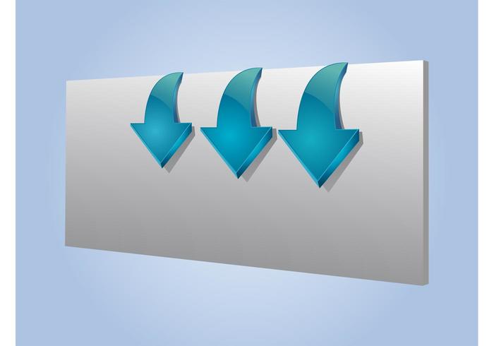 3D Arrows Vector 3D Arrows Vector