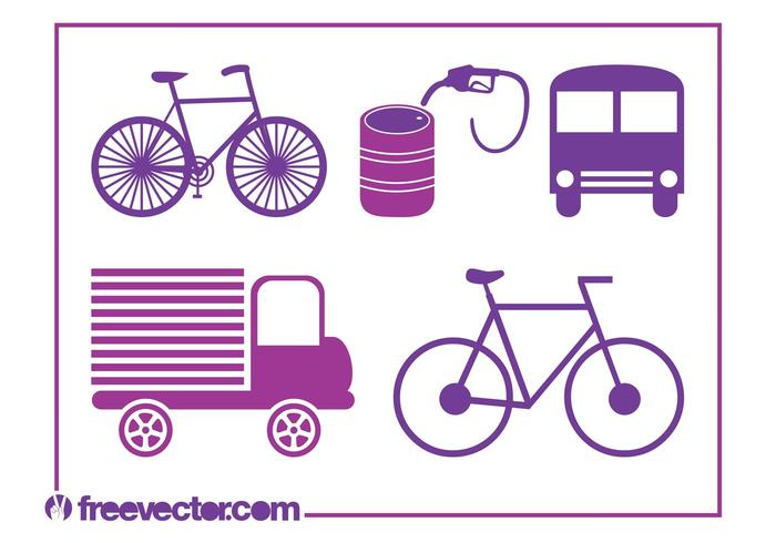 Transport Icons Vectors