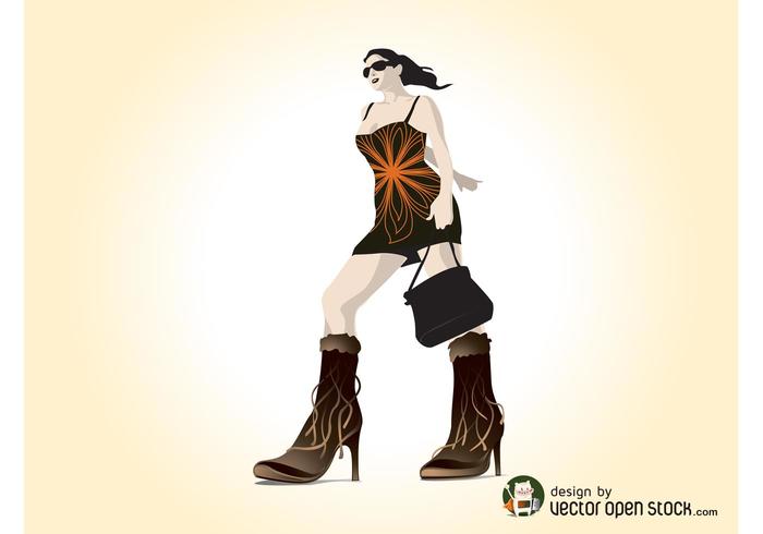 Trendy Girl Vector Trendy Girl Vector