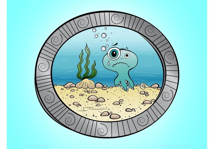 Cartoon Octopus Vector Cartoon Octopus Vector