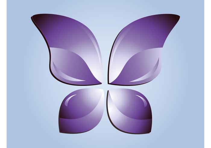 Purple Butterfly Vector Purple Butterfly Vector