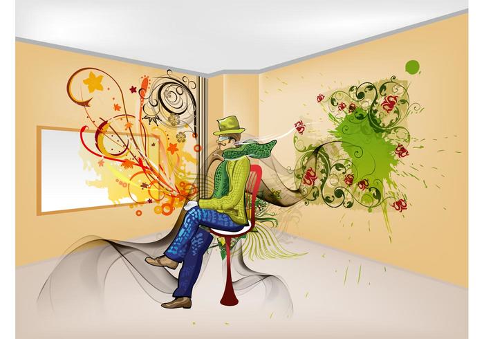 Colorful Room Vector Colorful Room Vector