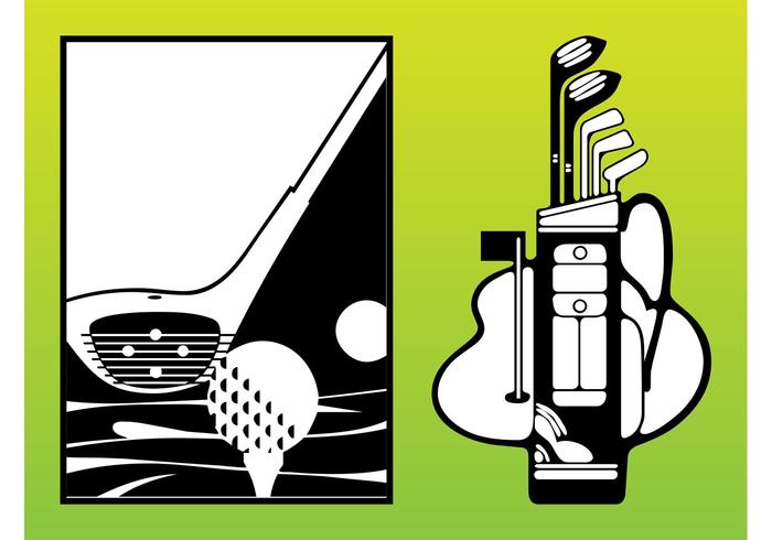 Golf Clubs Vector Golf Clubs Vector