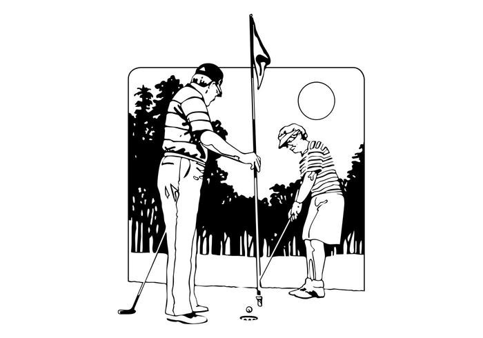 Golf Players Vector Golf Players Vector