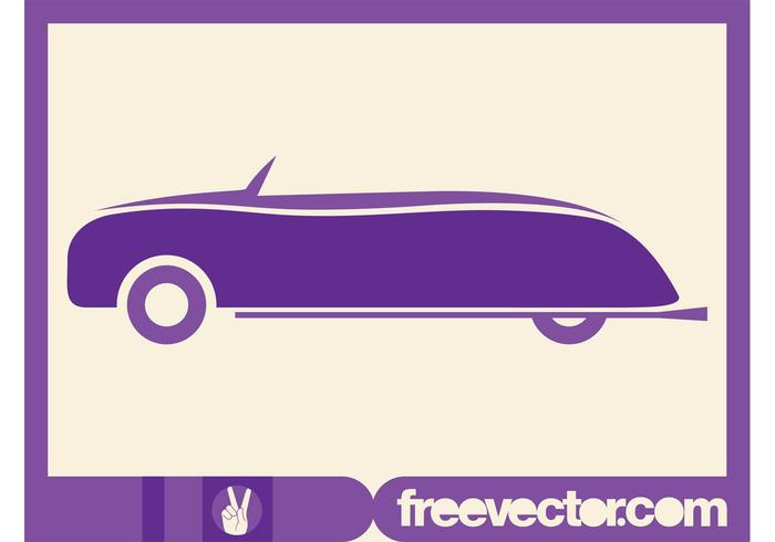 Stylized Retro Convertible Car Stylized Retro Convertible Car