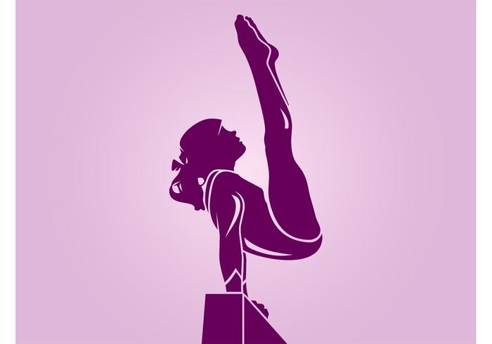 Gymnastics Girl Silhouette Gymnastics Girl Silhouette