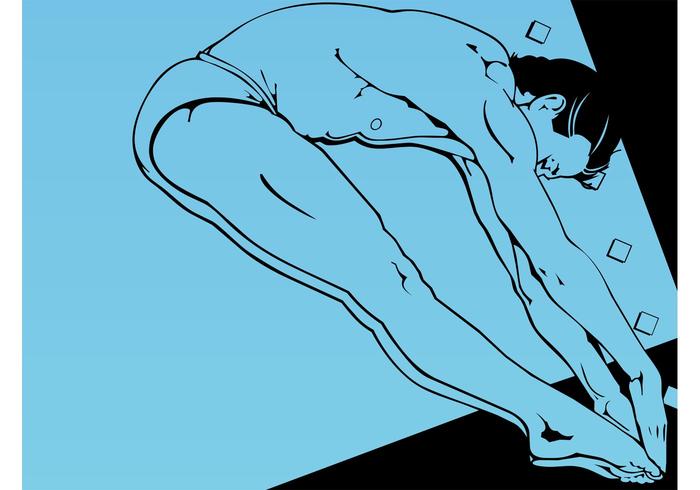 Athletic Diving Man Athletic Diving Man