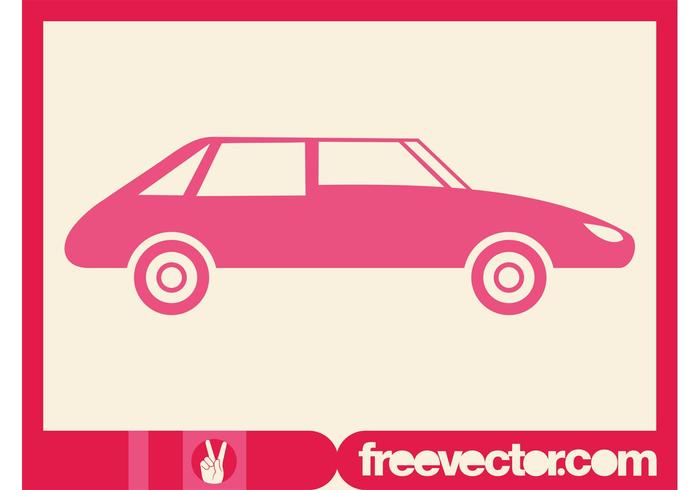 Pink Car Silhouette Pink Car Silhouette
