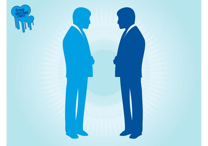 Businessmen Silhouettes Vectors Businessmen Silhouettes Vectors
