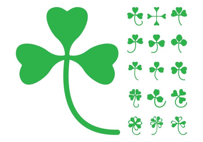 Clover Leaves Silhouettes Clover Leaves Silhouettes