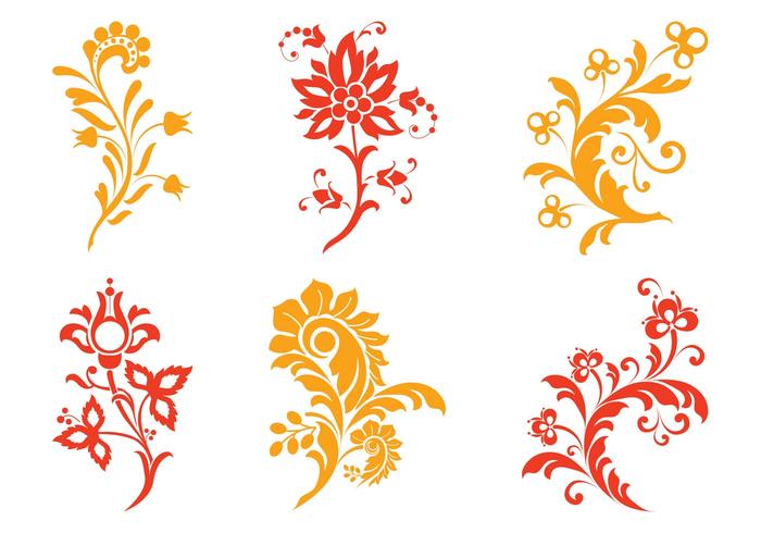 Floral Scrolls Graphics