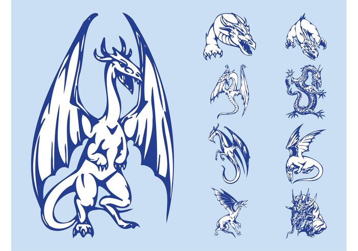 Dragons Graphics Set Dragons Graphics Set