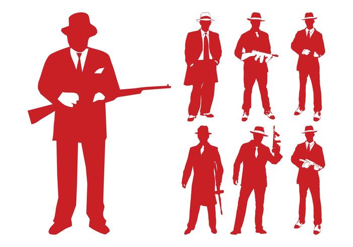 Gangsters Silhouettes Gangsters Silhouettes