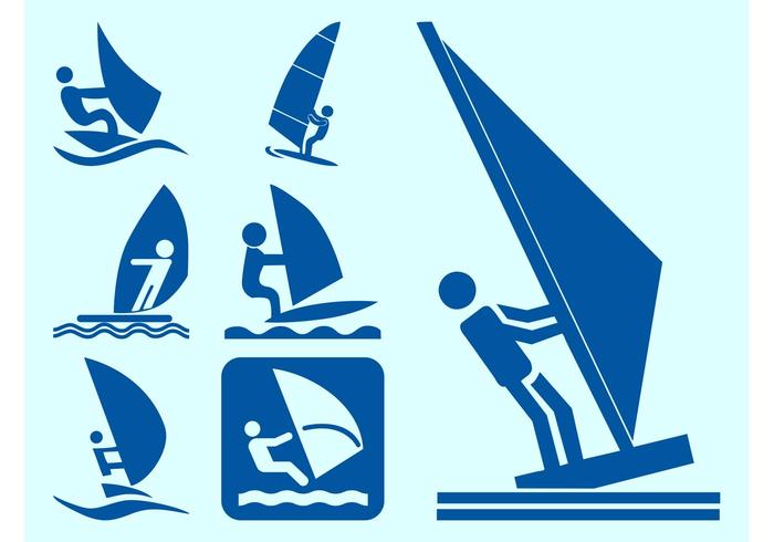 Windsurfers Icons