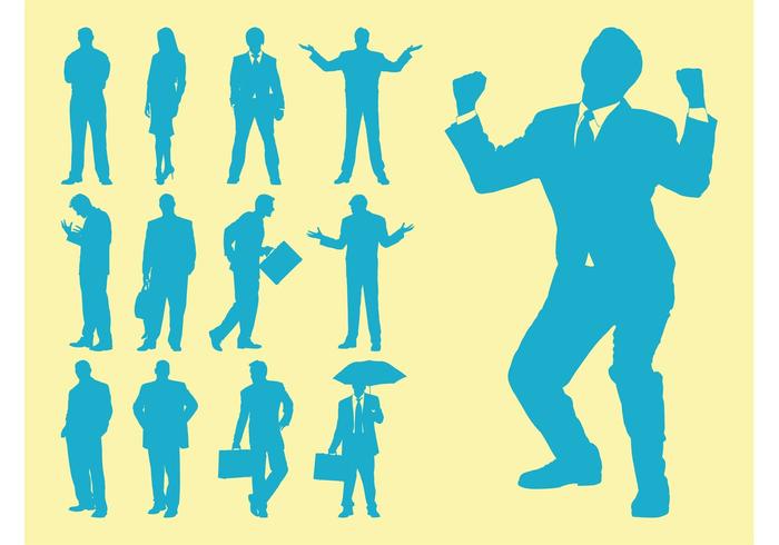 Businesspeople Silhouettes Businesspeople Silhouettes