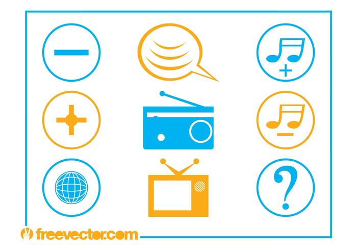 Communication And Tech Icons Communication And Tech Icons