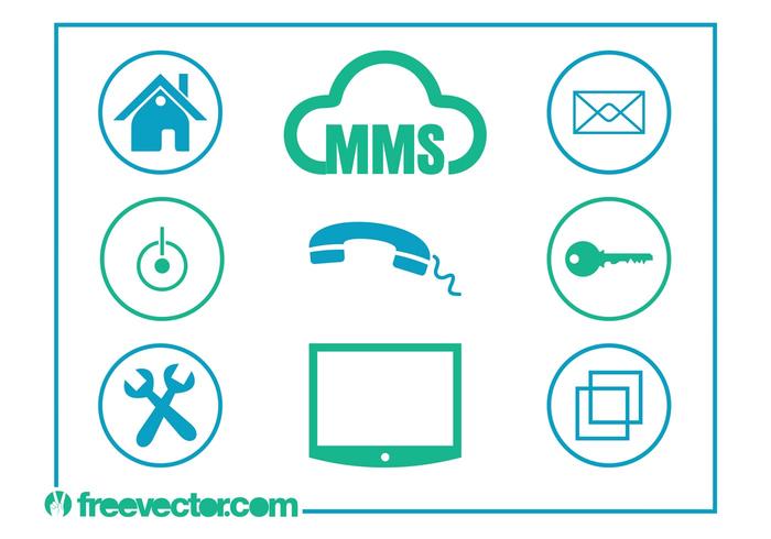 Technology And Communication Icons Technology And Communication Icons