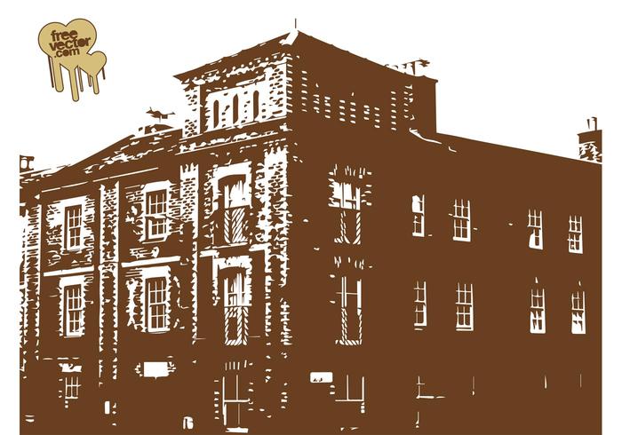 Grunge Building Vector Grunge Building Vector
