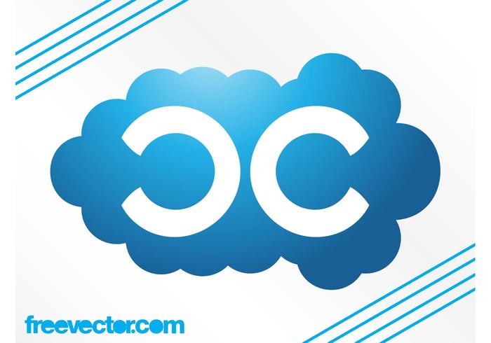 Plantilla de logotipo de la nube vector