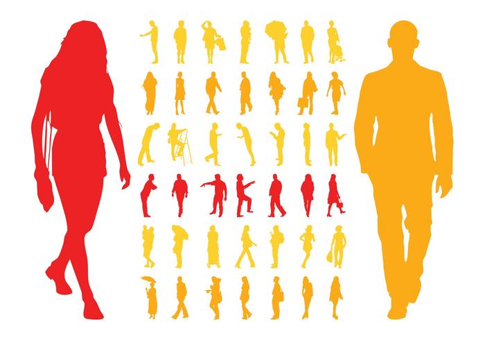 Silhouettes Of People