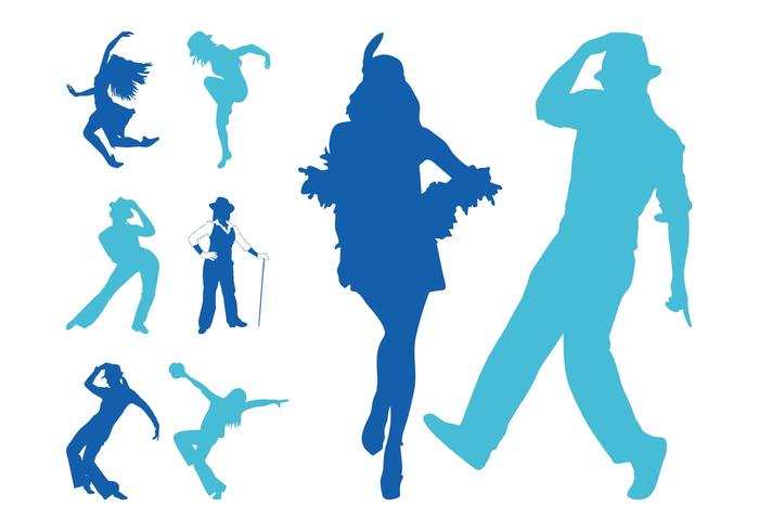 Jazz Dancers Silhouettes Jazz Dancers Silhouettes