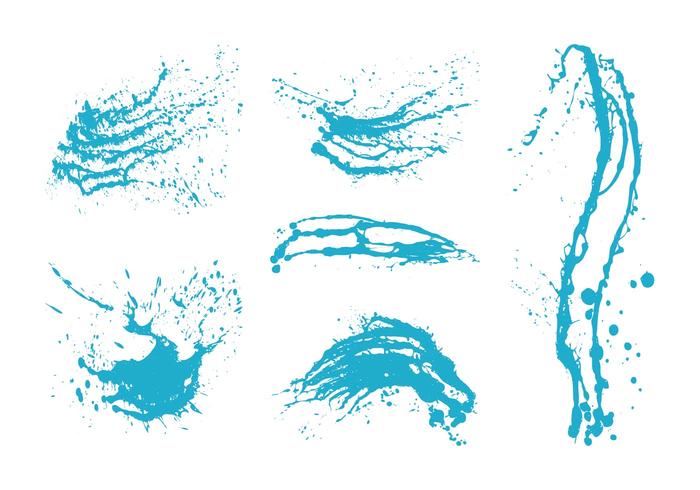 Splattered Blue Paint Splattered Blue Paint