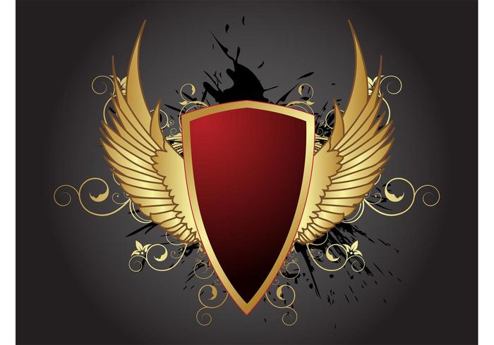 Antique Golden Shield Antique Golden Shield
