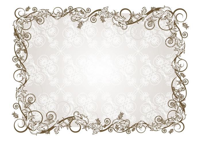 Retro Floral Frame Retro Floral Frame