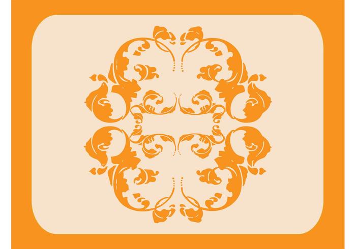 Vintage Floral Scroll Graphic Vintage Floral Scroll Graphic