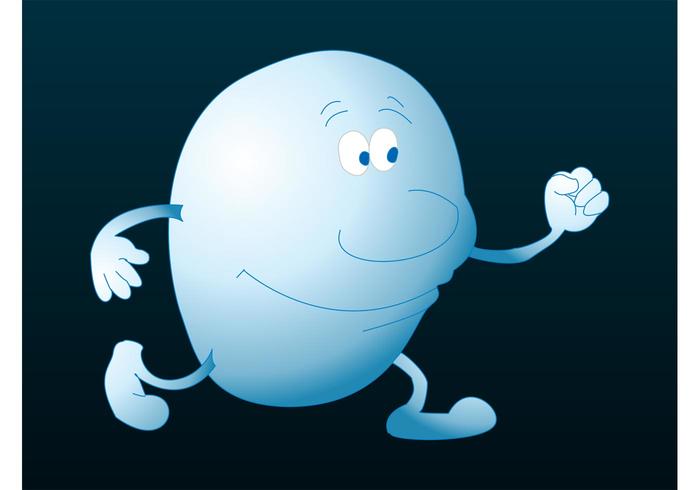 Happy Blue Character Happy Blue Character