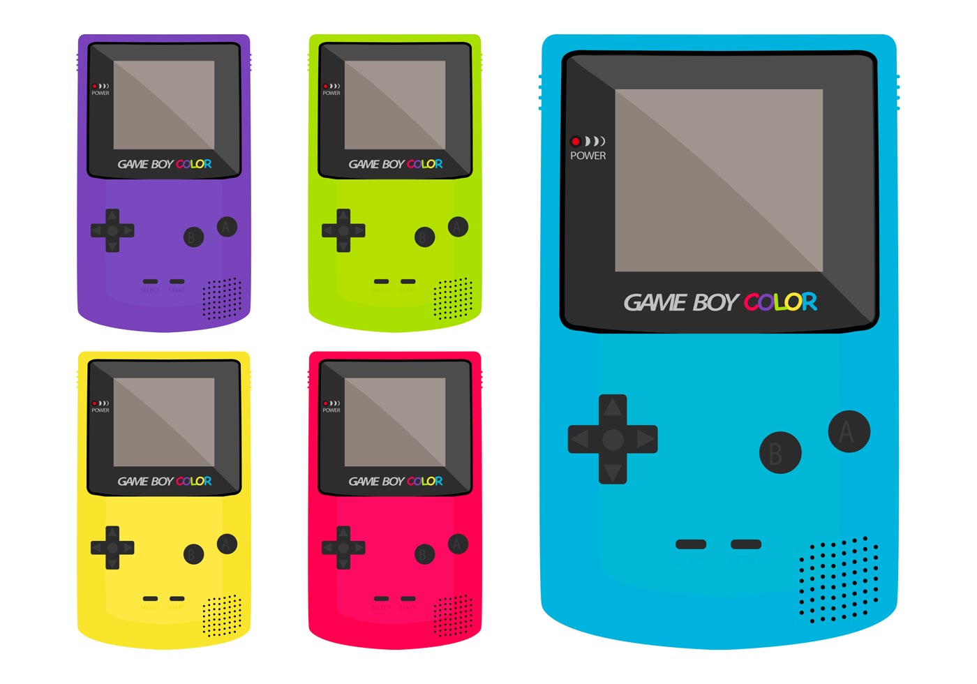 Game Boy Color 76824 Vector Art at Vecteezy