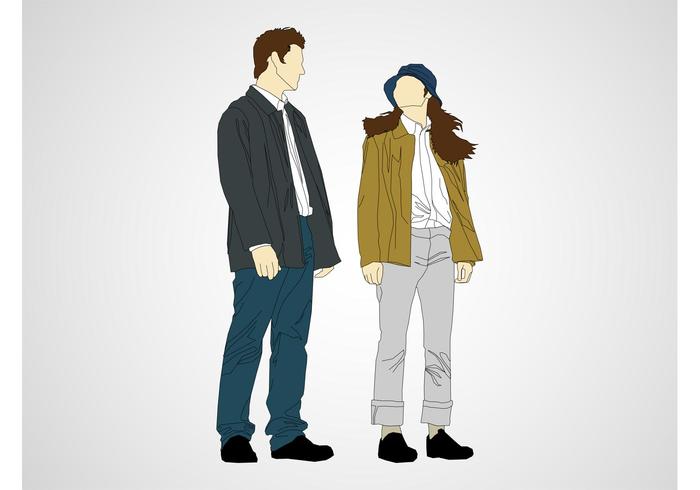 Talking Man And Woman Talking Man And Woman