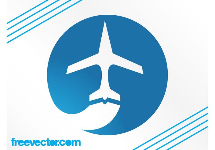 Gráficos de logotipo de avión vector