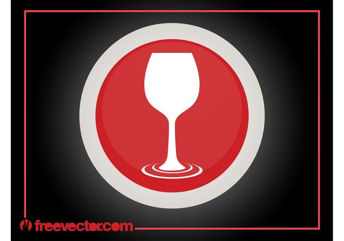 Logotipo de la copa de vino vector