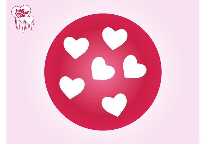 Icon With Hearts Icon With Hearts