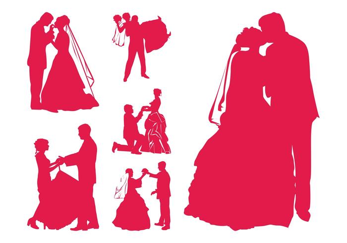 Married Couples Silhouettes Married Couples Silhouettes