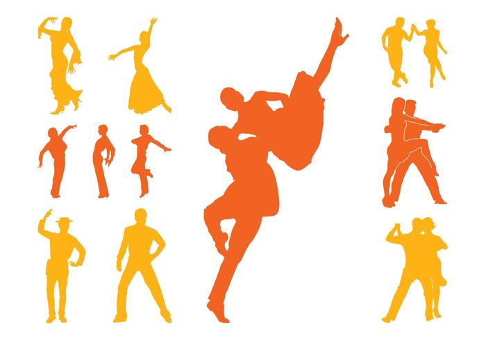 Latin Dancers Silhouettes Latin Dancers Silhouettes