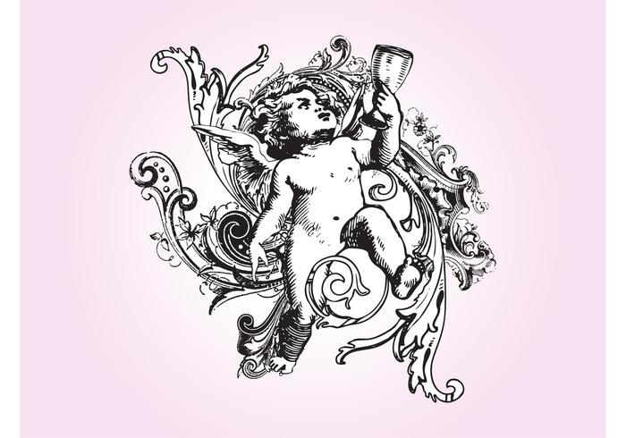 Antique Cupid Graphics