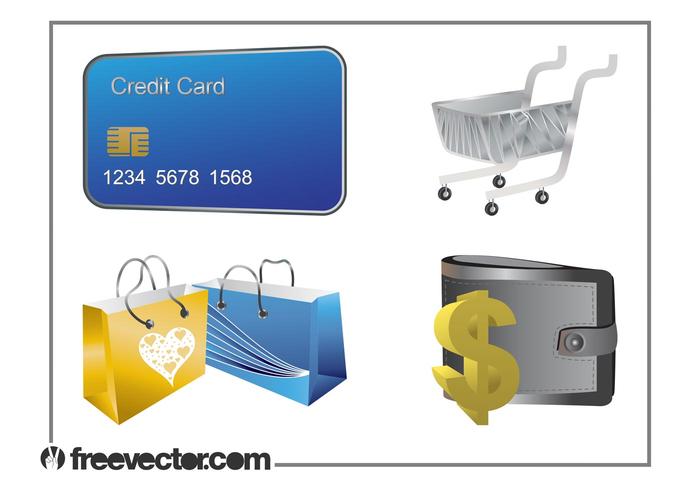 Money And Shopping Set Money And Shopping Set