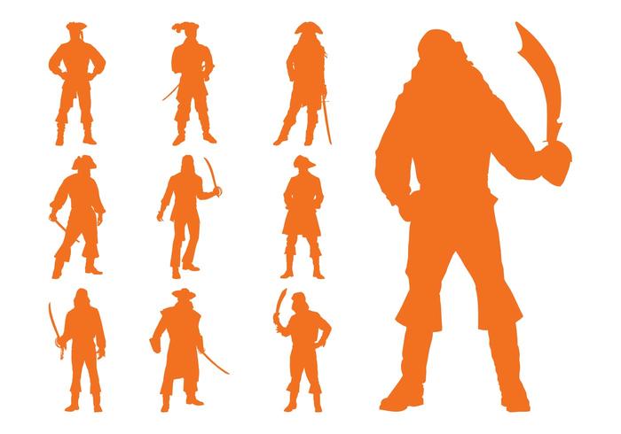 Pirate Silhouettes Set Pirate Silhouettes Set