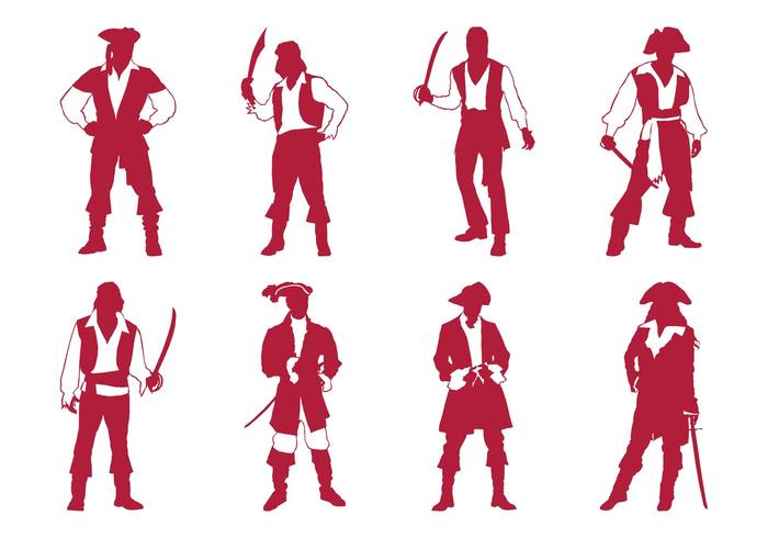 Pirates Silhouettes Set Pirates Silhouettes Set