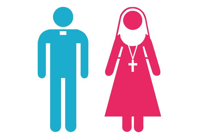 Priest And Nun Icons